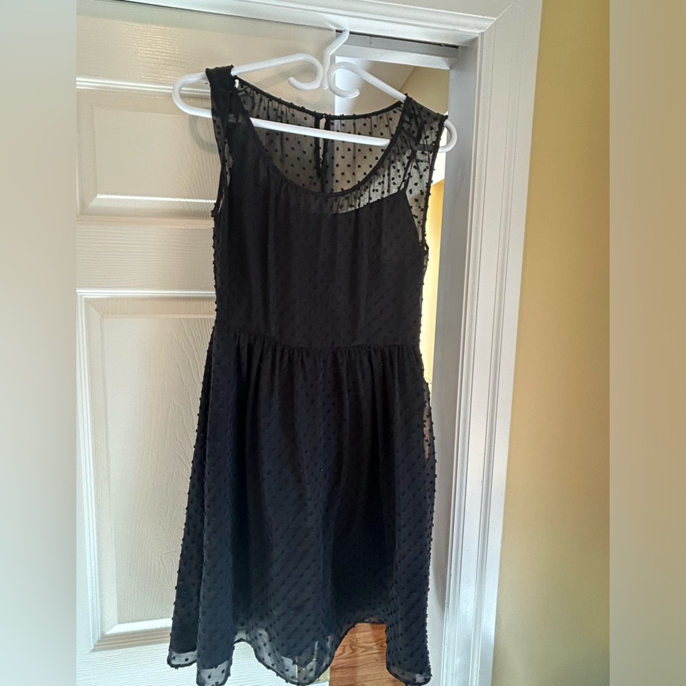 Black J. Crew Midi Dress